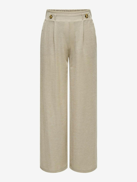 Jacqueline de Yong JDY Birdie Beige Damen Hose mit weitem Bein