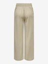 Jacqueline de Yong JDY Birdie Beige Damen Hose mit weitem Bein