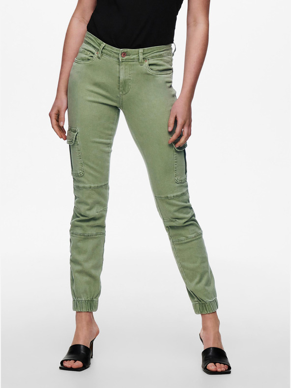 ONLY Hellgrüne Skinny Fit Jeans ONLY Missouri