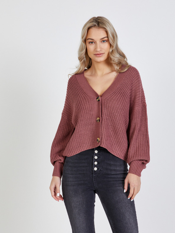 ONLY Altrosa kurze Strickjacke ONLY Carol