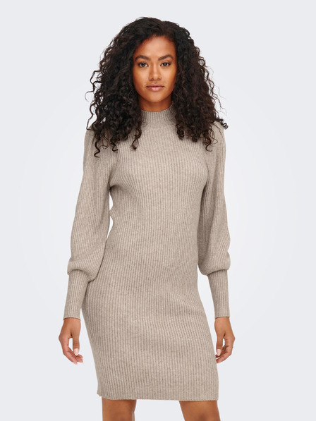 ONLY Beigefarbenes Pulloverkleid ONLY Katia