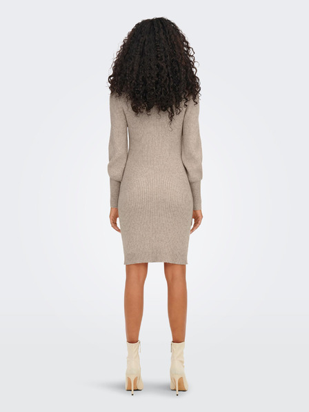 ONLY Beigefarbenes Pulloverkleid ONLY Katia