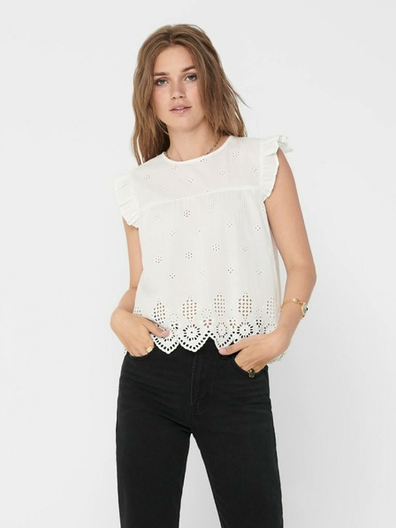 ONLY Weiße Damenbluse ONLY Silla