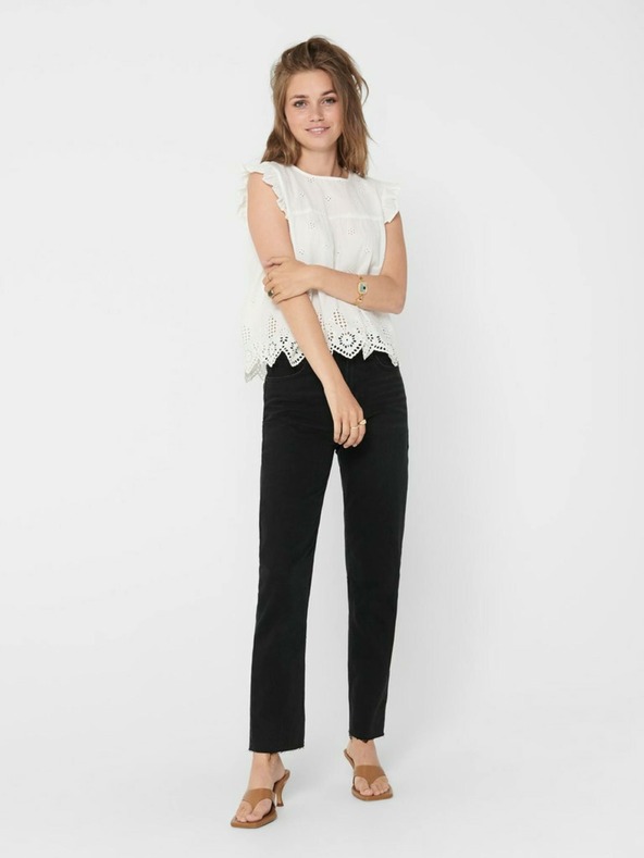 ONLY Weiße Damenbluse ONLY Silla