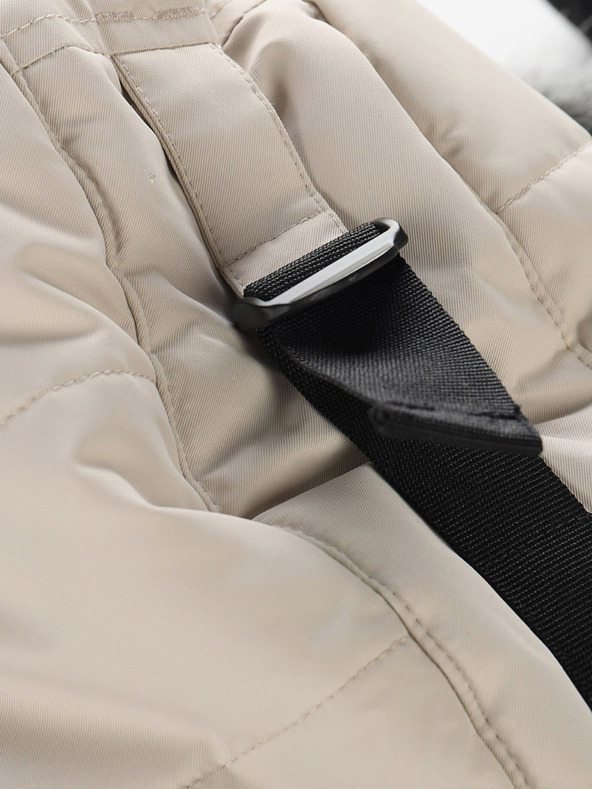 ALPINE PRO Schwarz-graue Damen-Winter-Steppjacke ALPINE PRO EGYPA