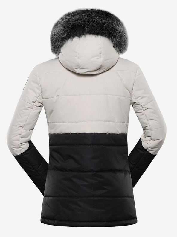 ALPINE PRO Schwarz-graue Damen-Winter-Steppjacke ALPINE PRO EGYPA