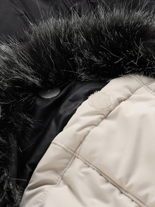 ALPINE PRO Schwarz-graue Damen-Winter-Steppjacke ALPINE PRO EGYPA