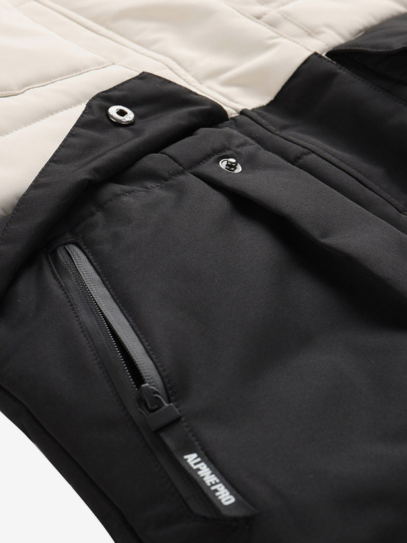 ALPINE PRO Schwarz-graue Damen-Winter-Steppjacke ALPINE PRO EGYPA