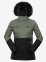 ALPINE PRO Schwarz-grüne Damen-Winterjacke ALPINE PRO EGYPA