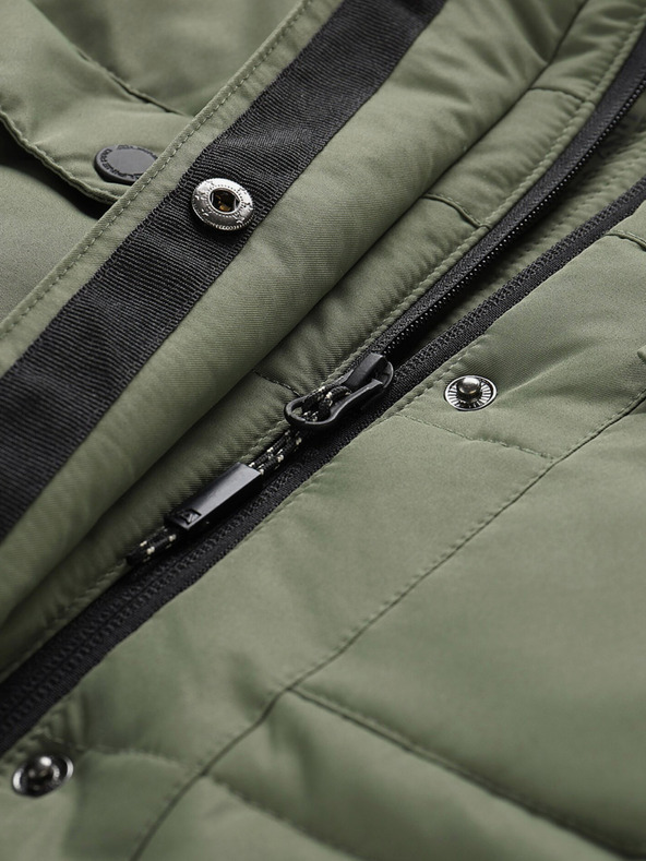 ALPINE PRO Schwarz-grüne Damen-Winterjacke ALPINE PRO EGYPA