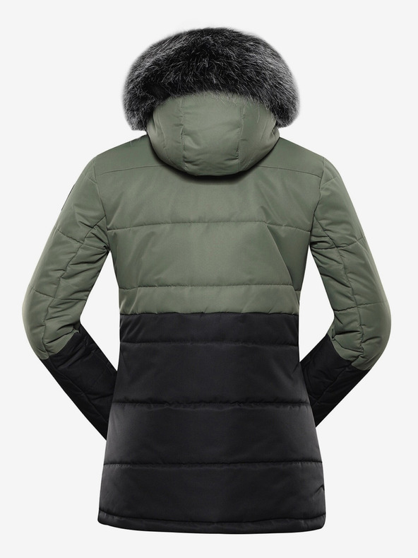 ALPINE PRO Schwarz-grüne Damen-Winterjacke ALPINE PRO EGYPA