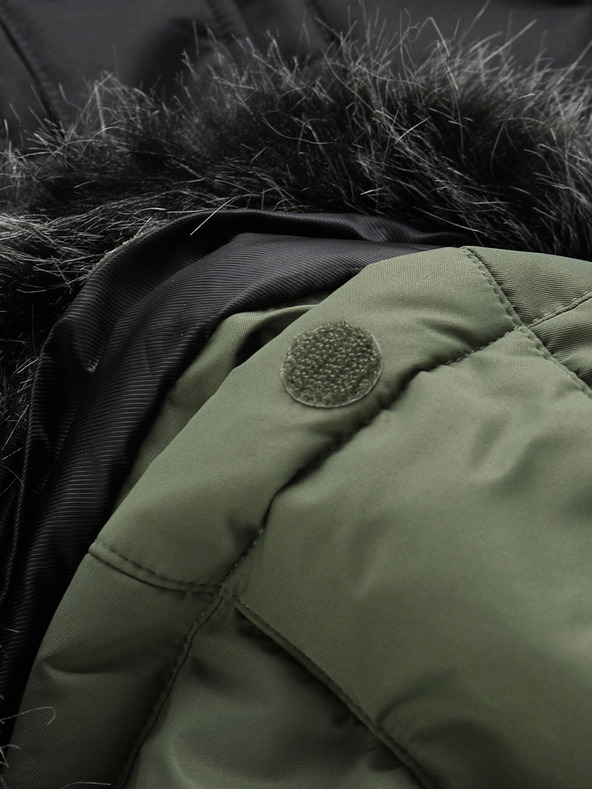 ALPINE PRO Schwarz-grüne Damen-Winterjacke ALPINE PRO EGYPA