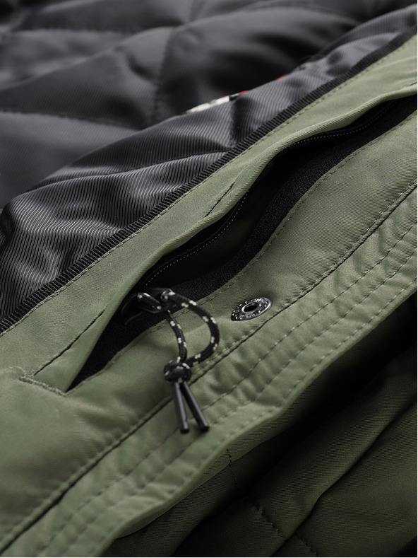 ALPINE PRO Schwarz-grüne Damen-Winterjacke ALPINE PRO EGYPA