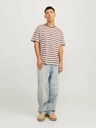 Jack & Jones Jack & Jones Herren-Shirt weiß und braun gestreift