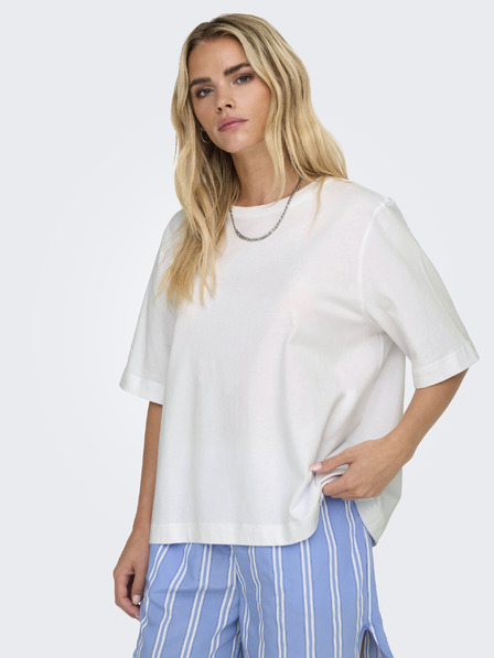 ONLY Weißes Damen-T-Shirt ONLY Lina