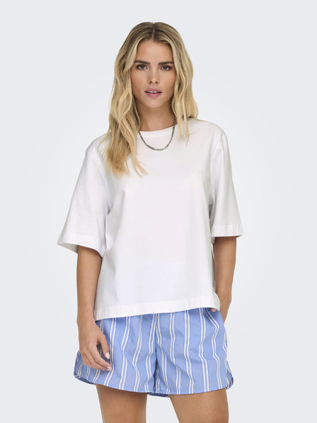 ONLY Weißes Damen-T-Shirt ONLY Lina