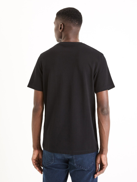 Celio Schwarzes Herren-T-Shirt Basic Celio Gepik