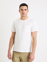 Celio Weißes Herren-Basic-T-Shirt Celio Gepik