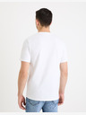 Celio Weißes Herren T-Shirt Celio Geteboude
