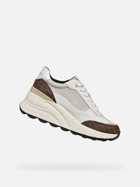 Geox Weiße Damen Geox Spherica EC13 Turnschuhe