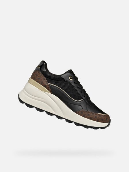 Geox Schwarze Damen Turnschuhe Geox Spherica EC14