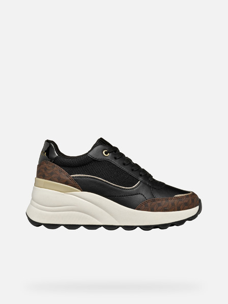 Geox Schwarze Damen Turnschuhe Geox Spherica EC14