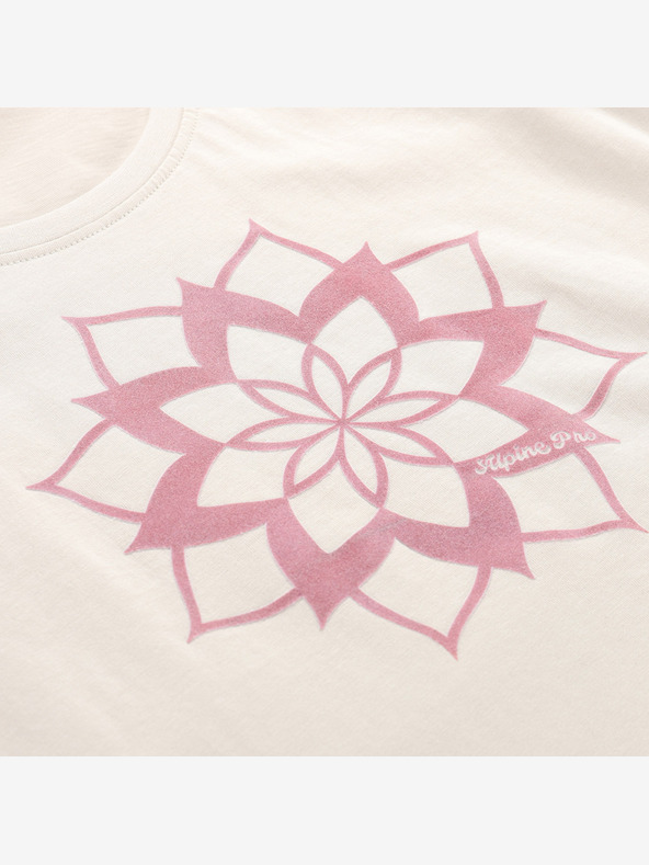 ALPINE PRO Damen-T-Shirt aus Bio-Baumwolle ALPINE PRO TERMESA 2 moonbeam variant pa