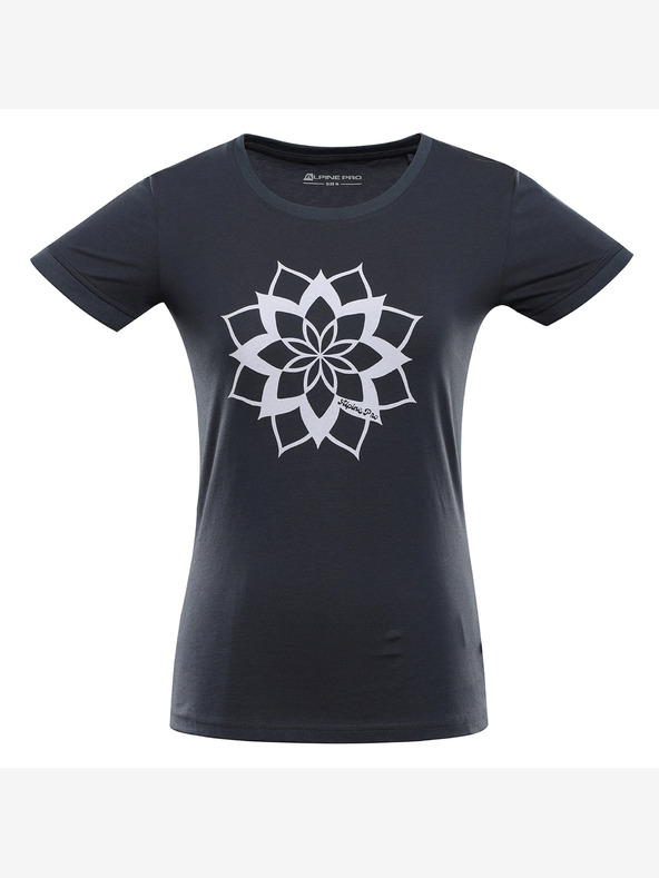 ALPINE PRO Damen-T-Shirt aus Bio-Baumwolle ALPINE PRO TERMESA 2 dunkel schiefergrau