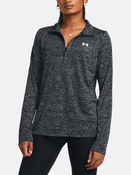 Under Armour Damen Sweatshirt Under Armour Tech 1/2 Zip- Twist-BLK