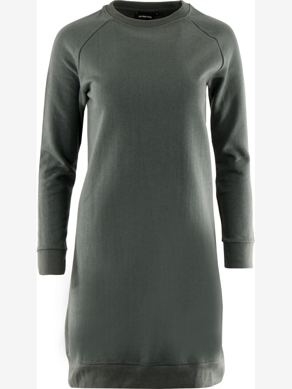 ALPINE PRO Damen Sweatshirt Kleid ALPINE PRO OLEGA dk.true gray