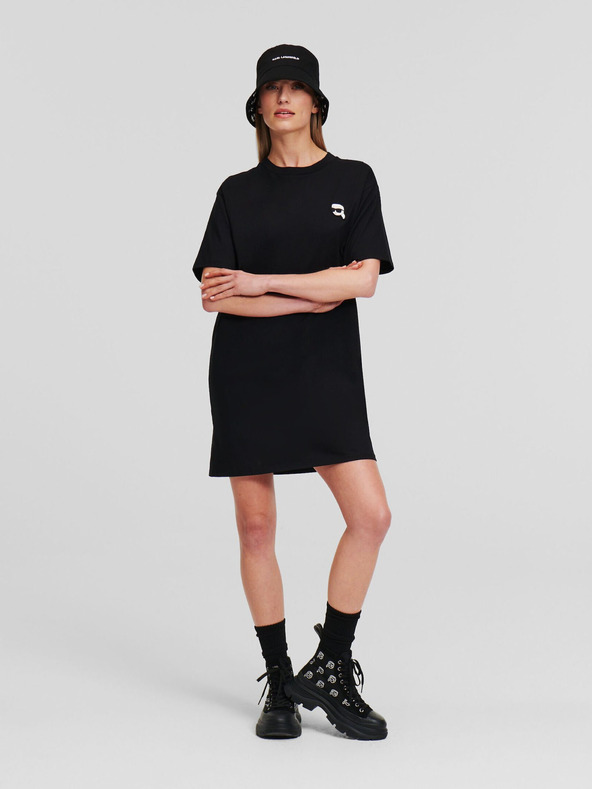 Karl Lagerfeld Schwarzes Damenkleid KARL LAGERFELD