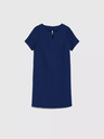 Moodo Dunkelblaues knielanges Kleid Moodo