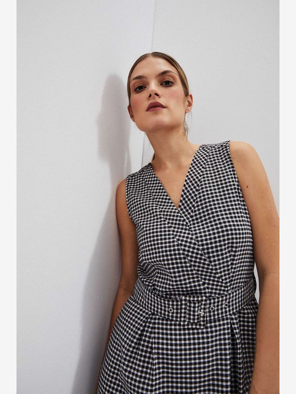 Moodo Schwarz-weißes Kleid Moodo