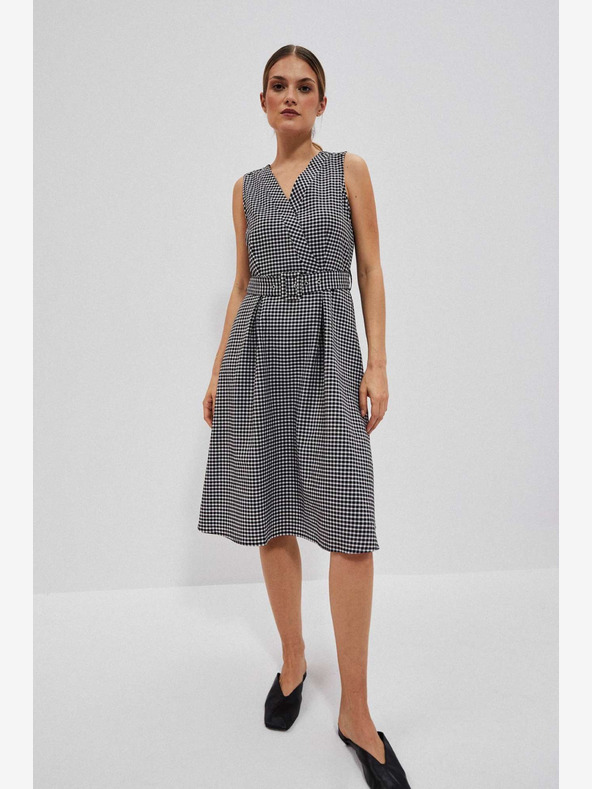 Moodo Schwarz-weißes Kleid Moodo