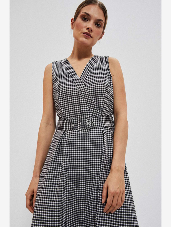 Moodo Schwarz-weißes Kleid Moodo