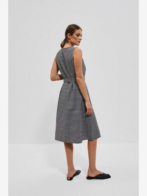 Moodo Schwarz-weißes Kleid Moodo