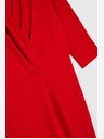 Moodo Rotes Midikleid mit Rüschen Moodo