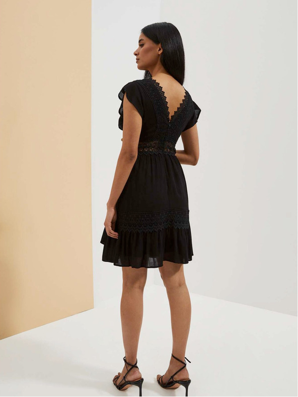 Moodo Schwarz Damen Moodo Kleid