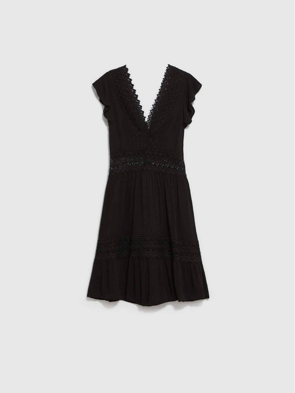 Moodo Schwarz Damen Moodo Kleid