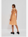 Moodo Orangefarbenes Riemchenkleid Moodo