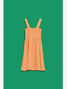Moodo Orangefarbenes Riemchenkleid Moodo