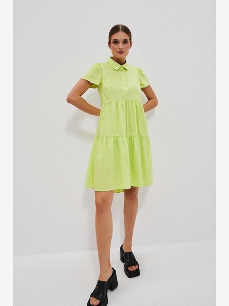 Moodo Hellgrünes Hemdkleid Moodo