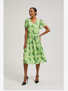 Moodo Grün gemustertes Kleid Moodo