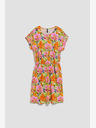 Moodo Orange geblümtes Kleid Moodo
