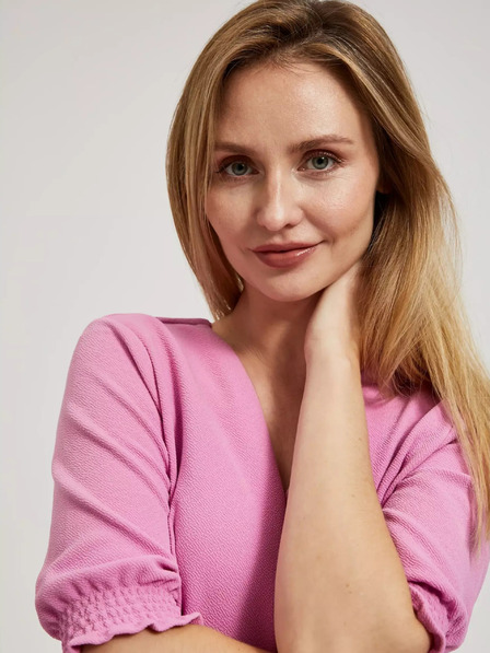 Moodo Rosa gerades Kleid Moodo