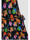 Moodo Dunkelblau gemustertes Kleid Moodo