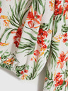Moodo Weißes gemustertes Damenkleid Moodo