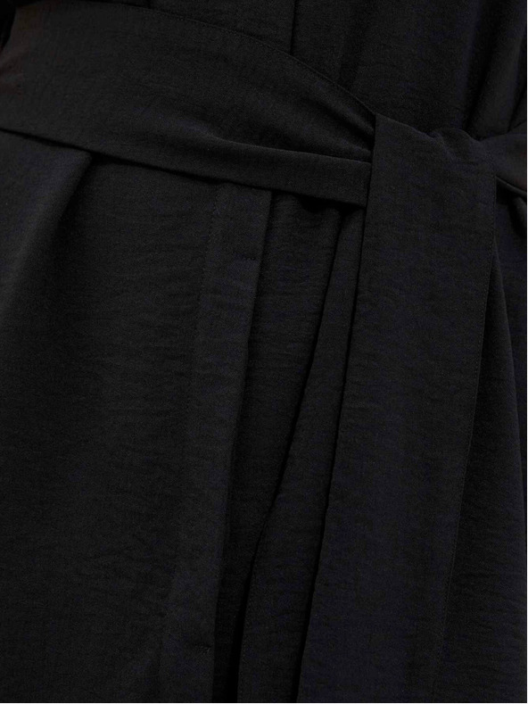 Moodo Schwarzes langes Damenkleid Moodo