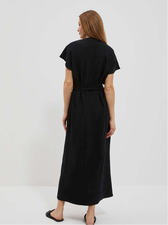 Moodo Schwarzes langes Damenkleid Moodo