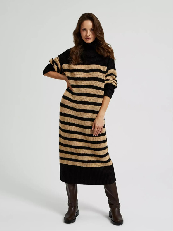 Moodo Damen-Rollkragenkleid Moodo